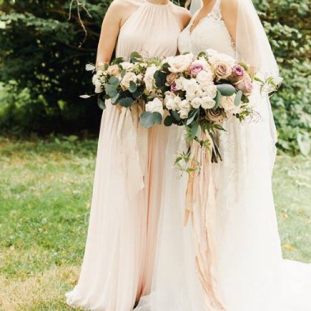 light pink dress